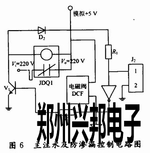 主注水及防滲漏控制電路